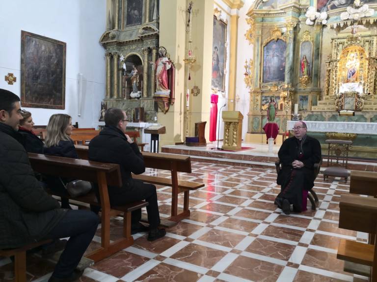 Visita Pastoral de Monseñor José María Yanguas a La Puebla de Almenara