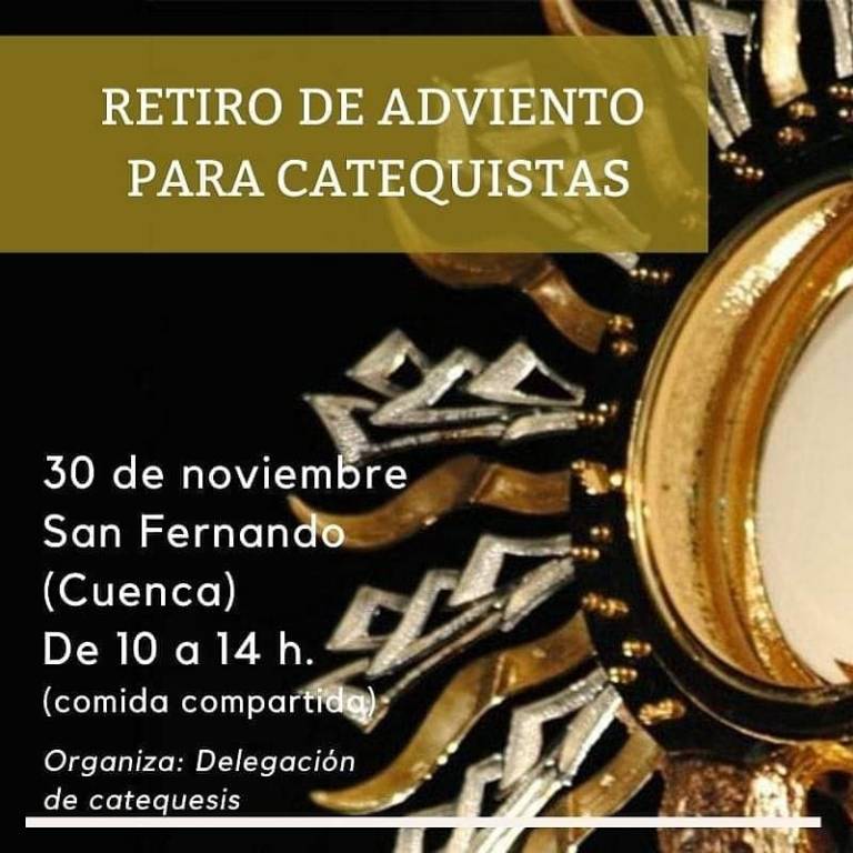 La Delegación de Catequesis y Catecumenado organiza un Retiro de Adviento para el 30 de noviembre