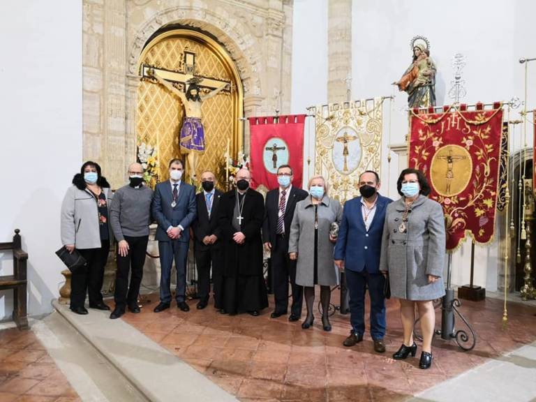 Monseñor Yanguas asiste al 75 Aniversario de la Hermandad del Santísimo Cristo de la Viga de Villamayor de Santiago