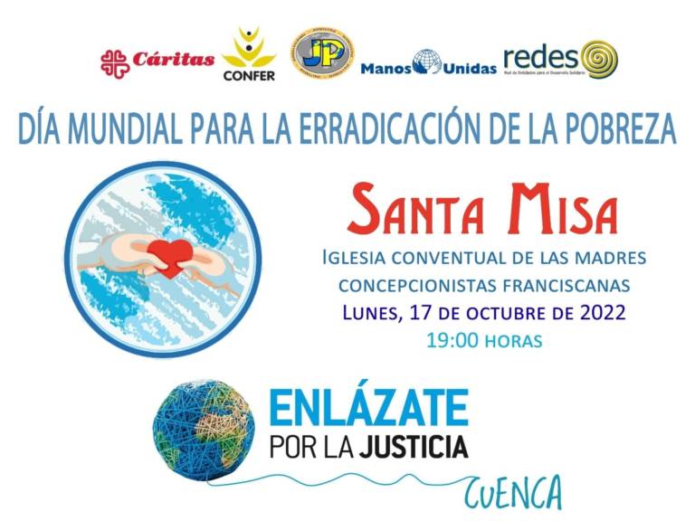 Las organizaciones de Enlázate por la Justicia celebran el Día Mundial para la Erradicación de la Pobreza con una Misa