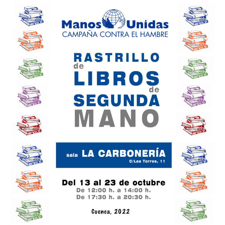 La Delegación de Manos Unidas de Cuenca celebra la octava edición de su Rastrillo de Libros de segunda mano