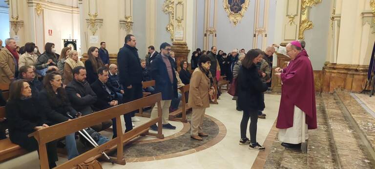 El Sr. Obispo preside la Misa de imposición de la Ceniza de la Junta de Cofradías de la Semana Santa de Cuenca